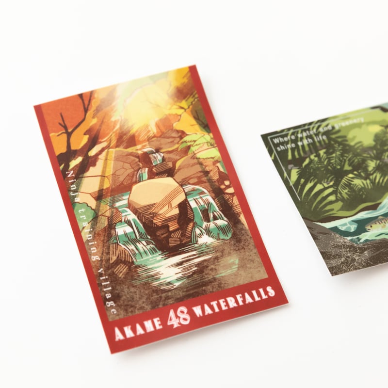 赤目四十八滝 レトロステッカー | MieMu SHOP（ミエムショップ）通販サイト