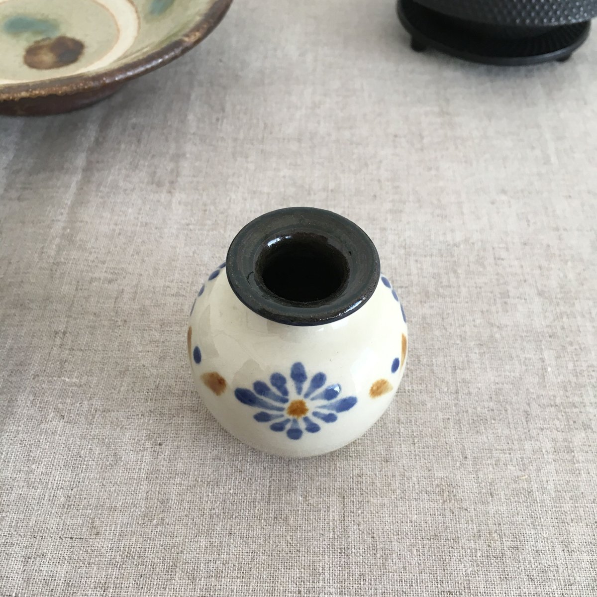 70】 つまらなかっ やちむん 花器 一輪挿し 