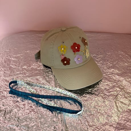 《1点もの》MY CAP (お花ピクニック1)