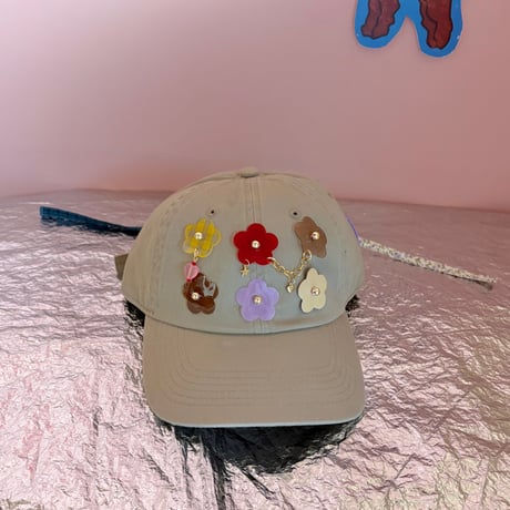 《1点もの》MY CAP (お花ピクニック1)