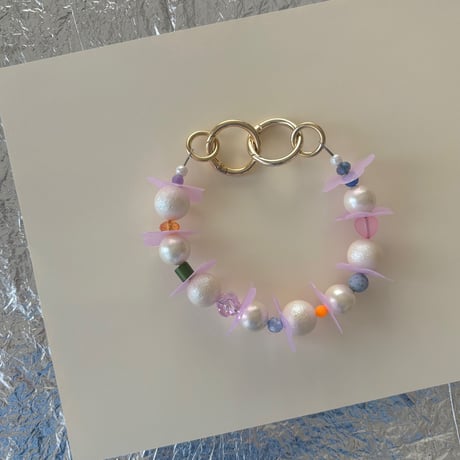 《1点もの》MY STRAP(ラベンダー フラワー)