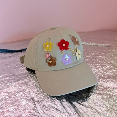 《1点もの》MY CAP (お花ピクニック1)