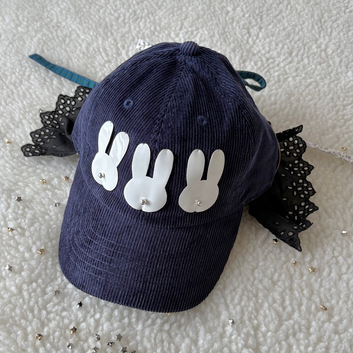 1点もの 》MY CAP (ときめきレースうさちゃん) | HELLO emiumigumi