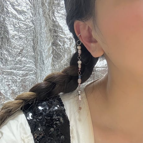 《1点もの》KOTSUBU 01  イヤカフのようなイヤリング