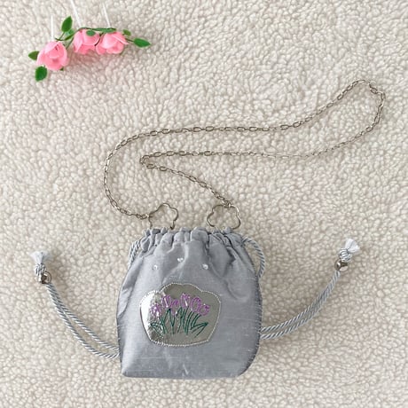 Tulips4 2WAY  BAG ( silver / gold)