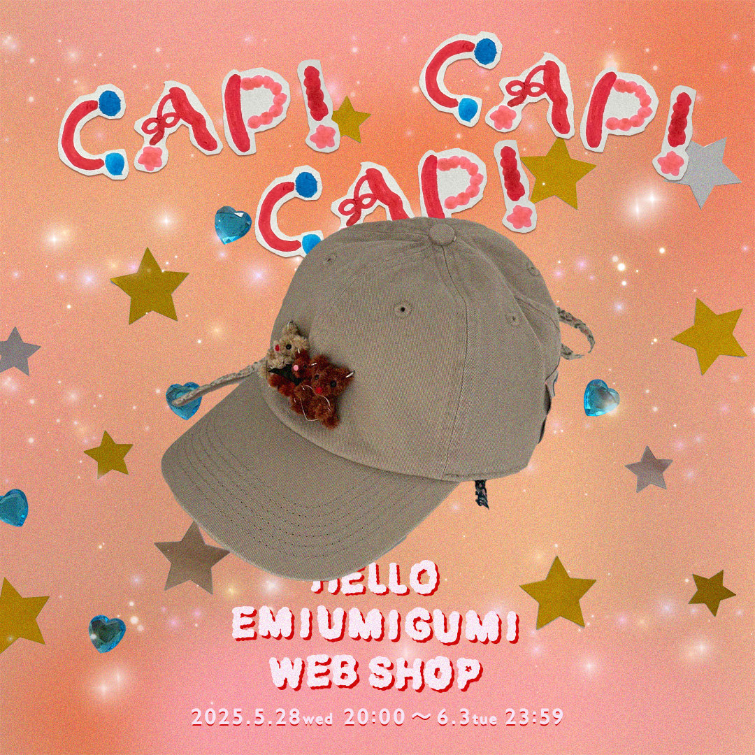 1点モノ》ブルーうさちゃんず CAP (ブルーうさぎ:3) | HELLO
