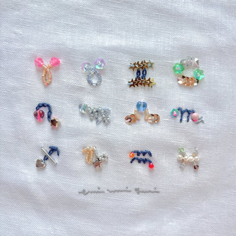 数量限定予約販売》emiumigumiの刺繍キット2 🌟星座とお花のおまもり
