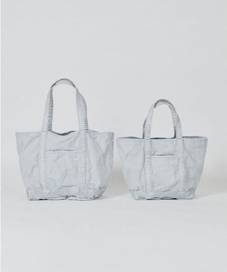 DIGAWEL  Garment Dye Vinyl Tote Bag (M)【LIGHT GRAY】