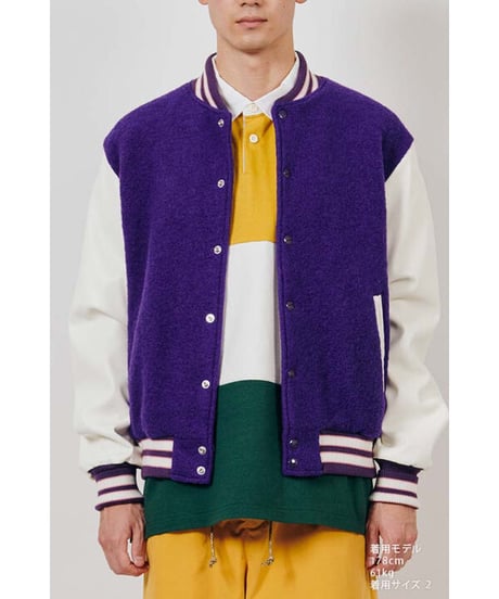 URU TOKYO×DIGAWEL  Varsity Jacket【PURPLE】