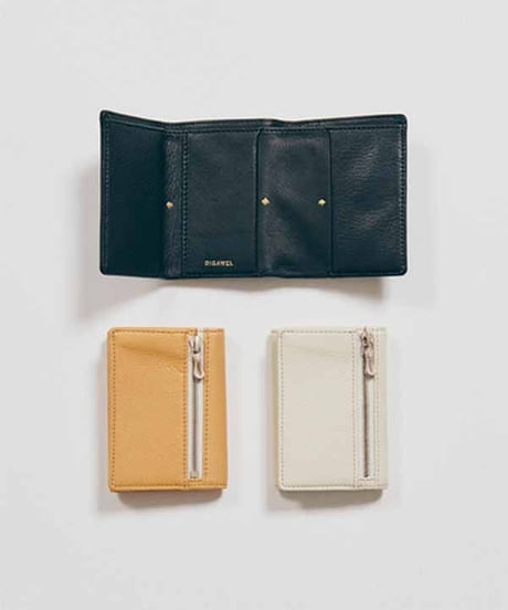 DIGAWEL  THREE FOLD PURSE【NATURAL】