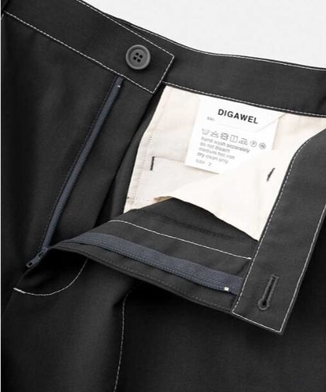 DIGAWEL  Stitch 1Tuck Pants【GRAY】