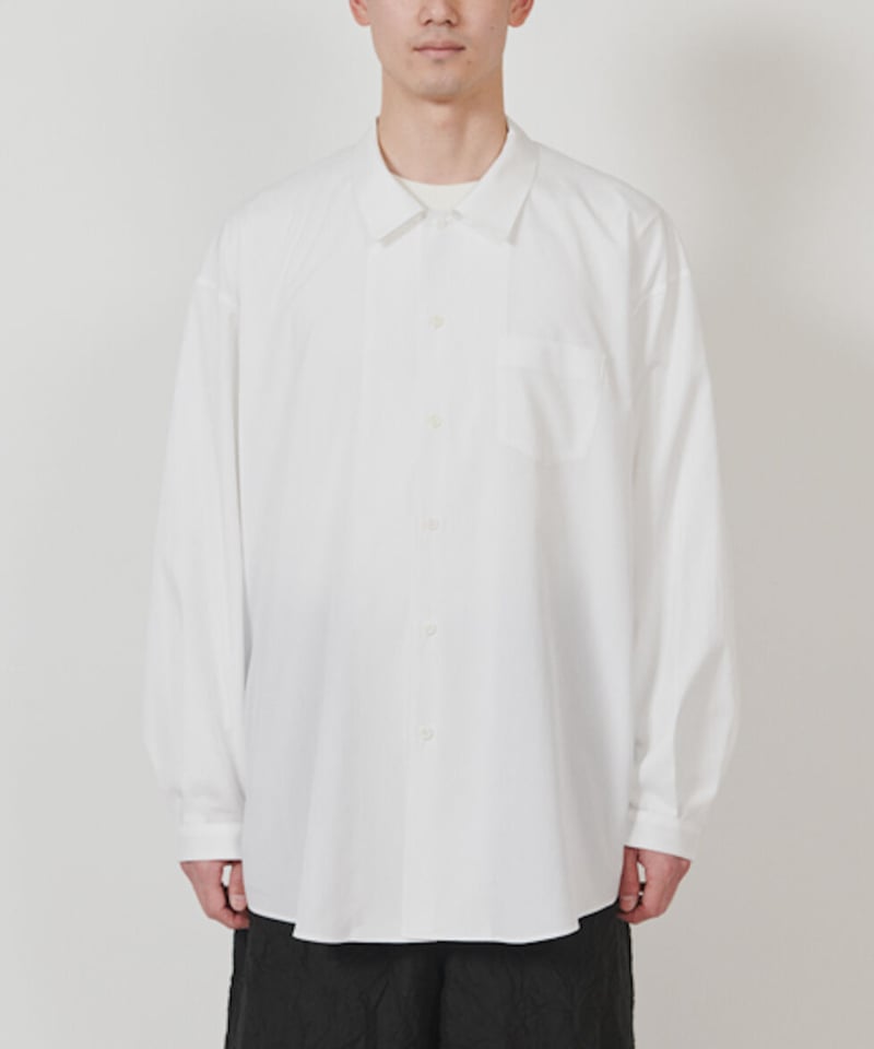 DIGAWEL Loose Neck Oversized Shirt【WHITE】 | we...