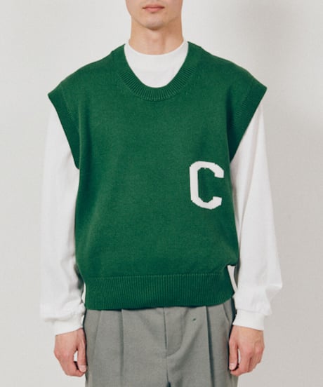 DIGAWEL × J.PRESS「CRST」CRST SPORT Sleeveless Jumper【GREEN】