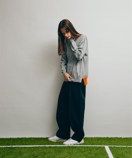 DIGAWEL  Colour Scheme Rib Sweater【GRAY】