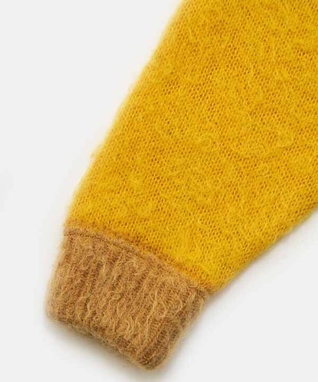 DIGAWEL Print Mohair Sweater【YELLOW】