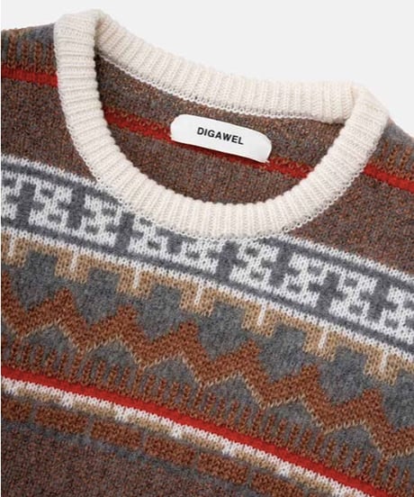 DIGAWEL  Jacquard Sweater