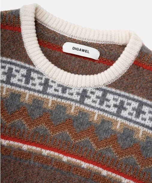 DIGAWEL Jacquard Sweater | welles
