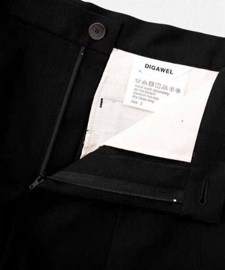 DIGAWEL  1 Intuck Pants【BLACK】