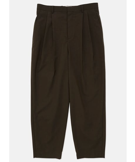 DIGAWEL  2 Tuck Tapered Pants ② combat wool【OLIVE】