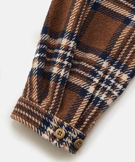 DIGAWEL  Oversized Check Shirt【BROWN】