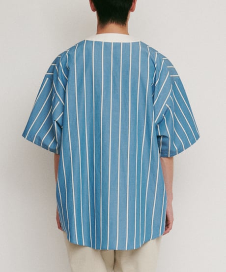 DIGAWEL Baseball S/S shirt【BLUE】