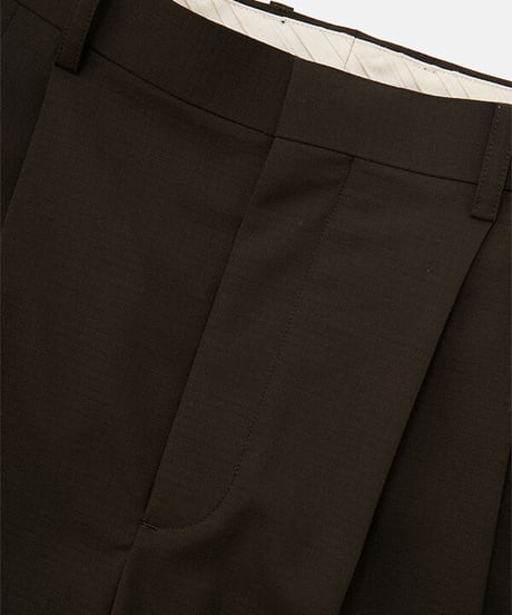 DIGAWEL  2 Tuck Tapered Pants ② combat wool【OLIVE】
