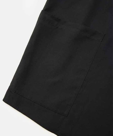 DIGAWEL Side pocket S/S shirt ②【BLACK】