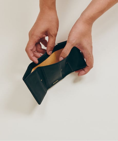 DIGAWEL  THREE FOLD PURSE【BLACK】