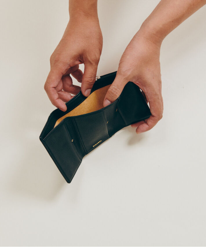 DIGAWEL THREE FOLD PURSE【BLACK】 | welles