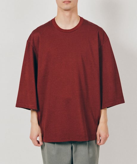DIGAWEL  Oversized T-shirt【MAROON】