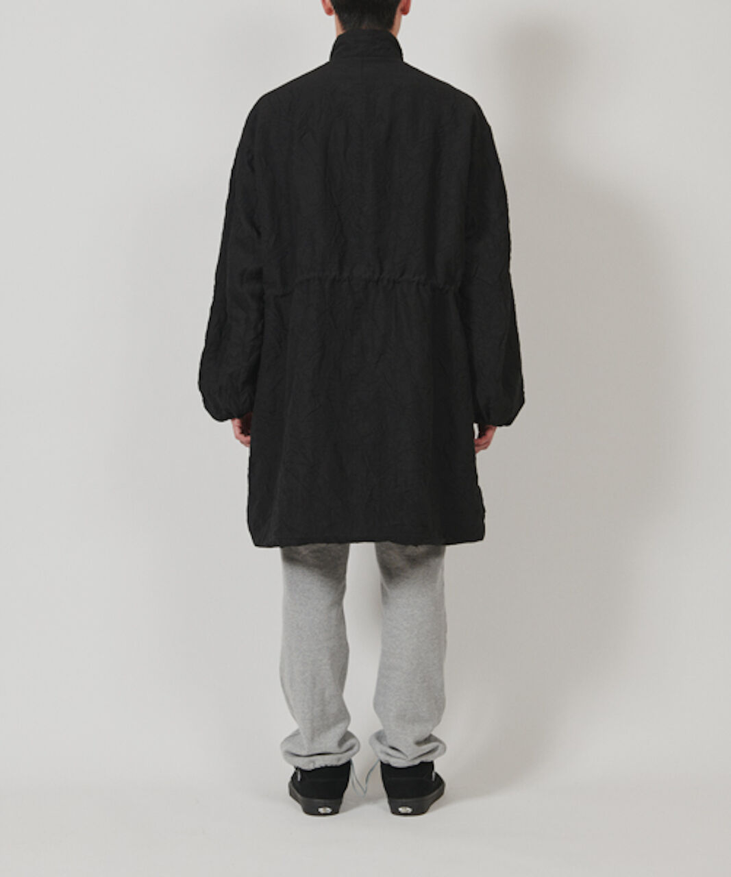 名作 DIGAWEL loose coat black マイヤー加工　サイズ2 fit=scale-down,w=1200
