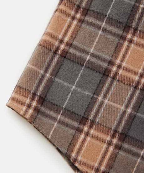 DIGAWEL Check shirt (generic)【GRAY/BEG】
