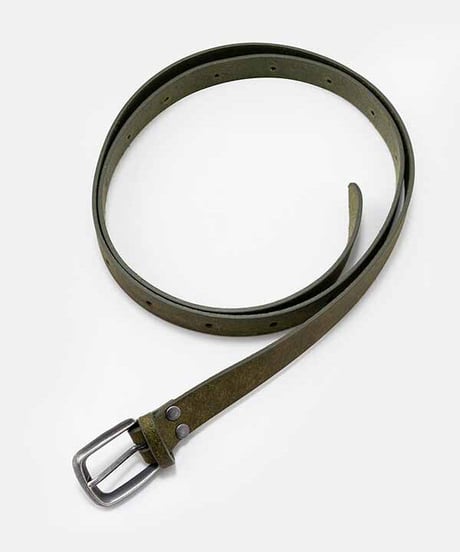 DIGAWEL  LEATHER BELT【OLIVE】