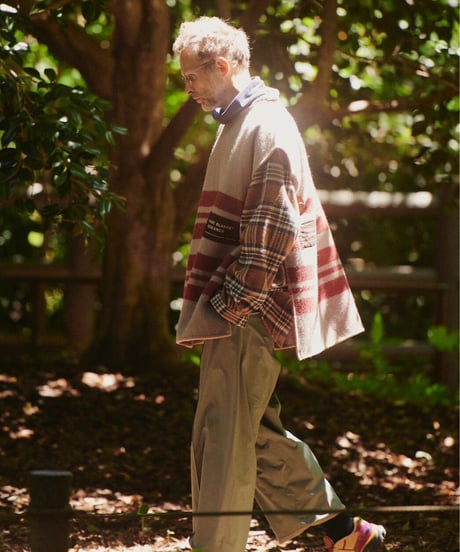 DIGAWEL  Oversized Check Shirt【BROWN】