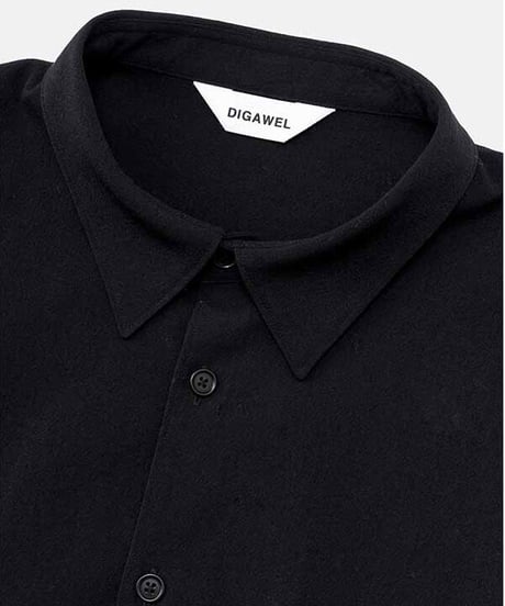 DIGAWEL  Side Pocket Oversized Shirt【BLACK】