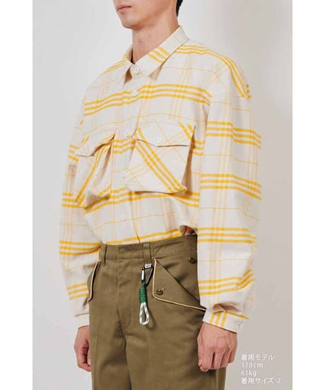 DIGAWEL  Oversized Shirt (Check) ①