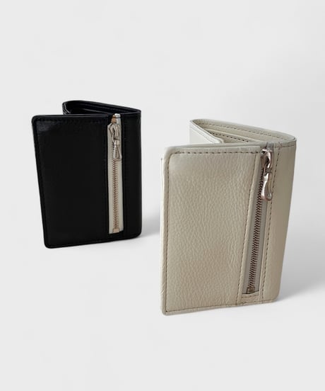 DIGAWEL  THREE FOLD PURSE【BLACK】
