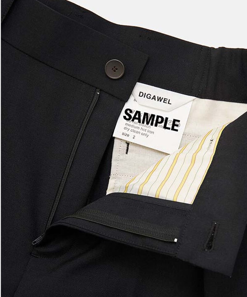 DIGAWEL In tuck Pants ② T/W【BLACK】 | welles