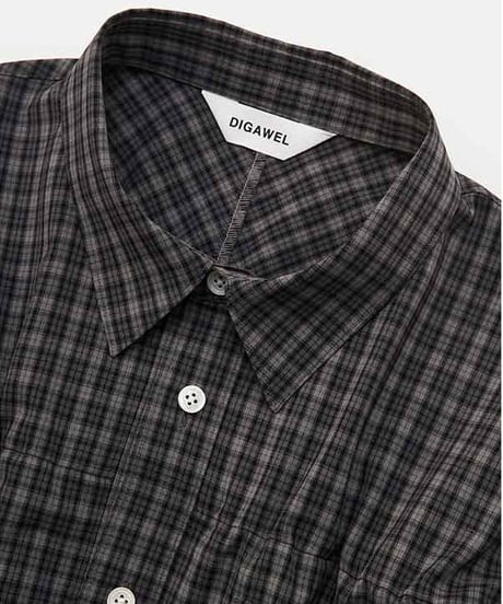 DIGAWEL  Puckering Shirt【GRAY CHECK】