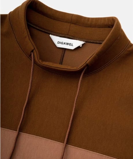 DIGAWEL  Switch Dolman Sleeve L/S【BROWN】