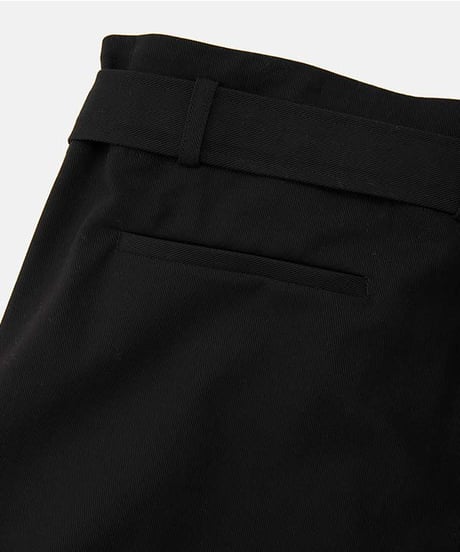 DIGAWEL Belt pants ② twill【BLACK】
