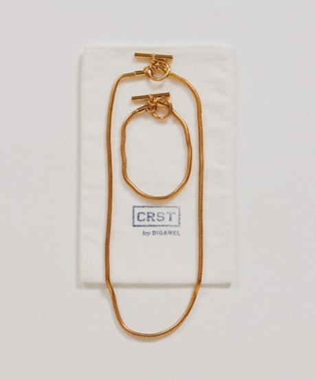 DIGAWEL × J.PRESS「CRST」 3mm Snake Chain Bracelet