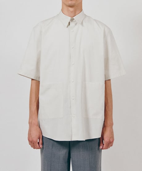 DIGAWEL  S/S Shirt  ② broadcloth【SKY GRAY】