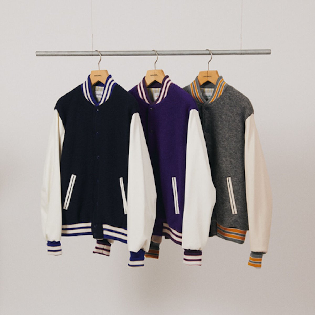 URU TOKYO×DIGAWEL Varsity Jacket【GRAY】 | welles URU TOKYO×DIGAWEL Varsity Jacket【GRAY】 | welles