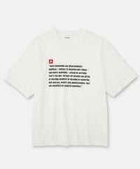 DIGAWEL Statement T-shirt【WHITE】