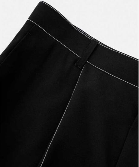 DIGAWEL  Stitch 1Tuck Pants【BLACK】
