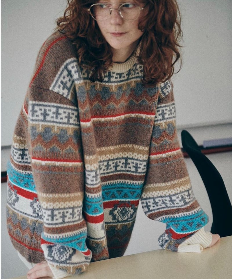 DIGAWEL Jacquard Sweater | welles