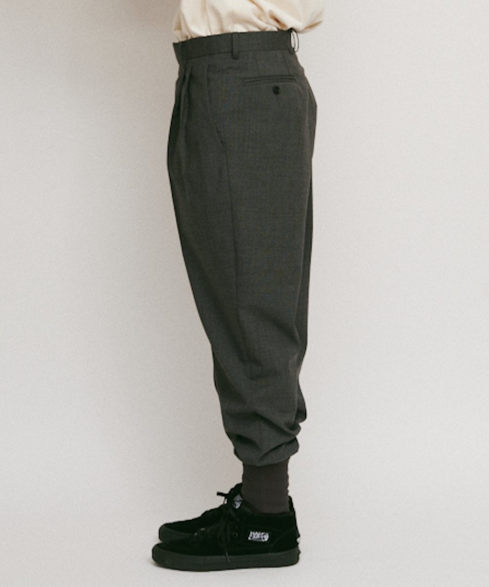 パンツ DIGAWEL 2 TUCK TAPERED HEM RIB PANTS 2 Tuck tapered