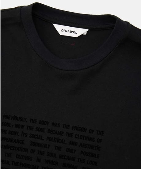 DIGAWEL Statement L/S T-shirt【BLACK】