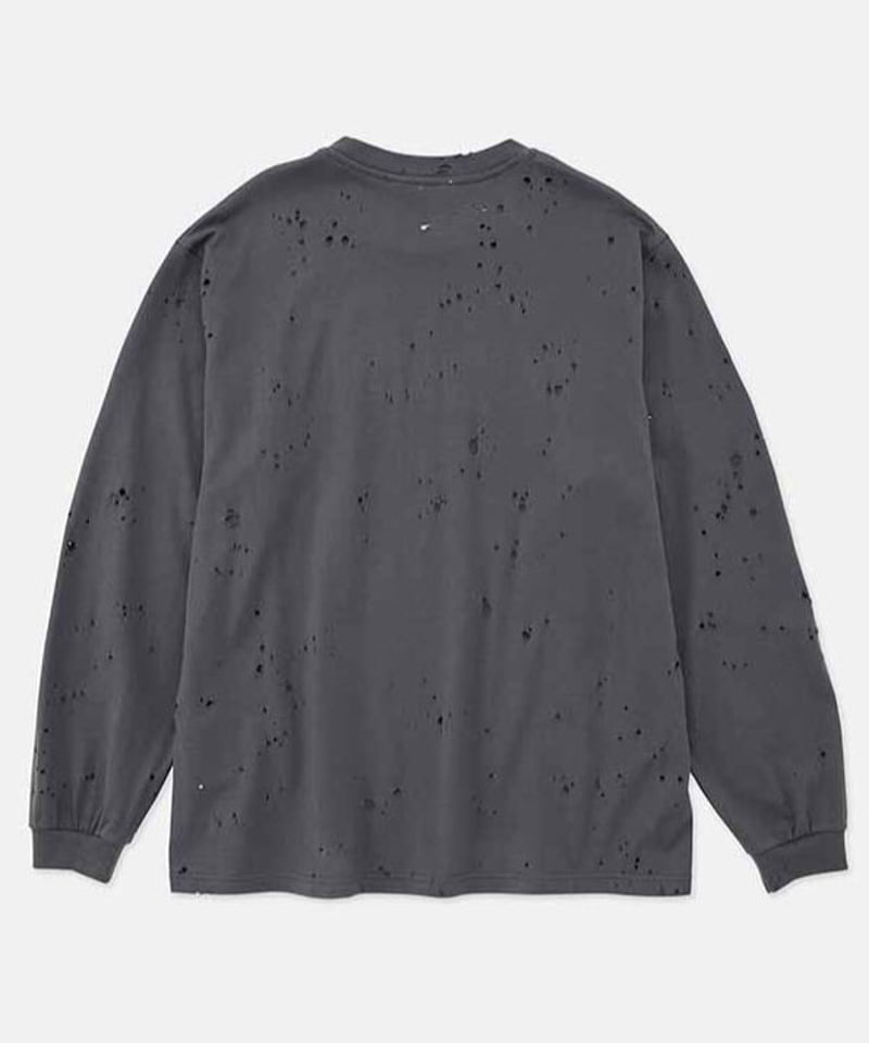 トップス DIGAWEL - damage top DIGAWEL Damage L/S T-shirt【BLACK】 | welles